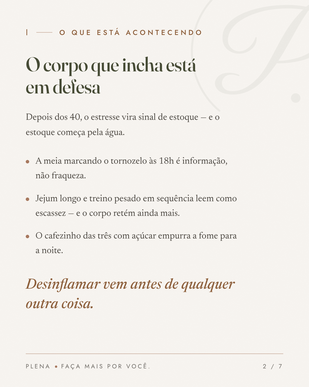 Template Carrossel — Slide interno