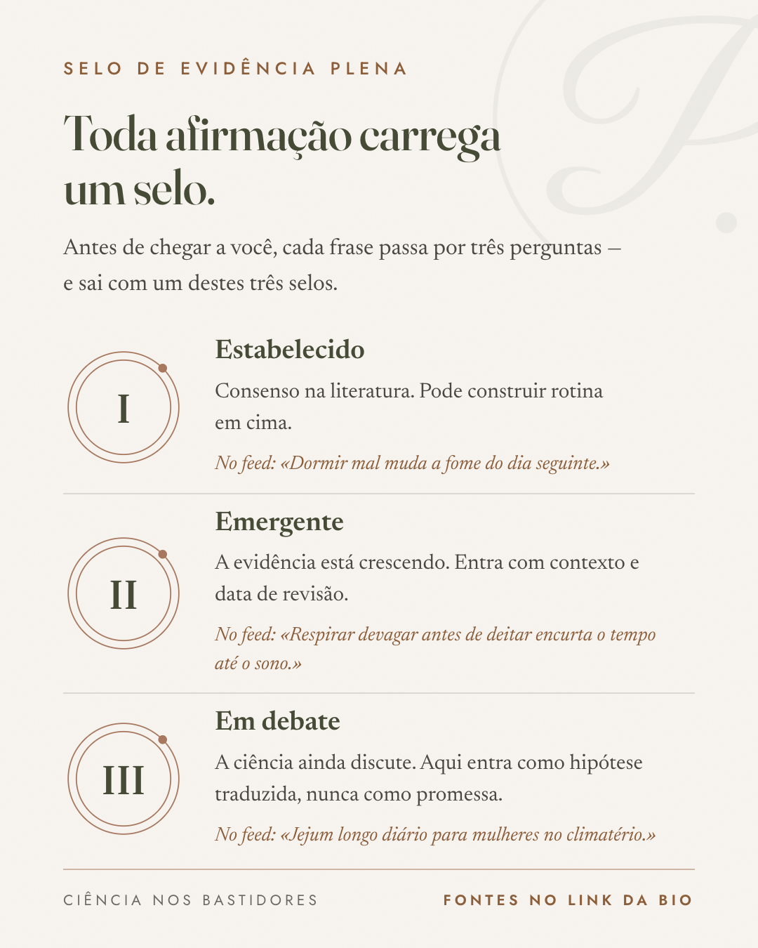 Template Selo de Ciência